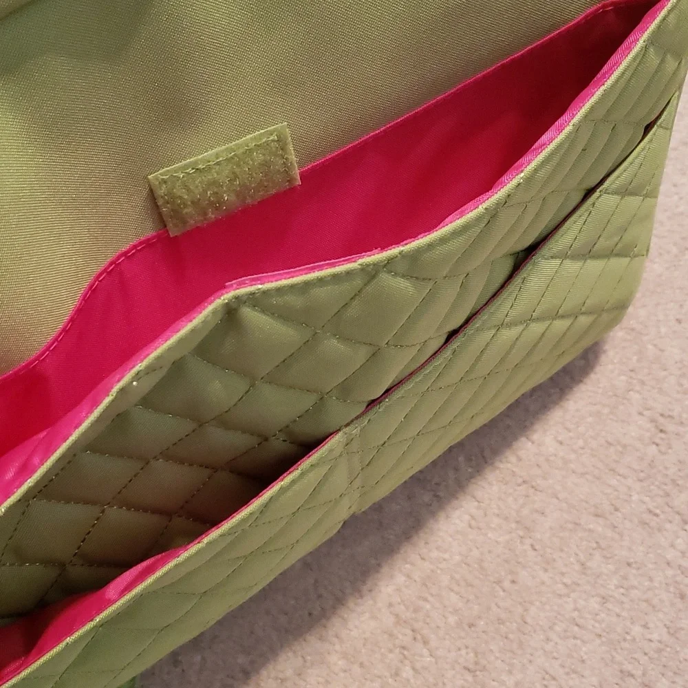 Milano lime green laptop bag